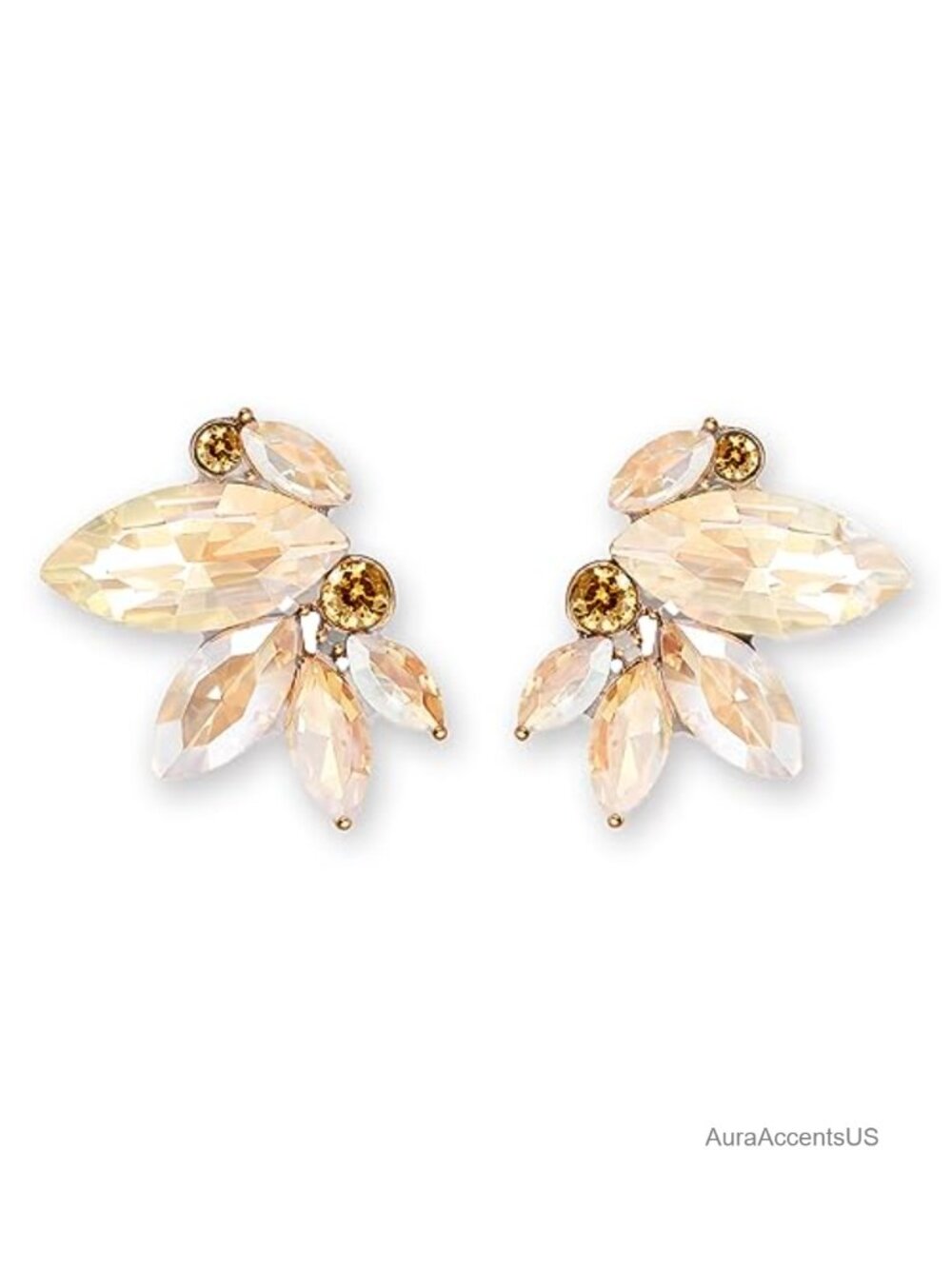 Rhinestone Stud Earrings for Women Sparkly Statement Jewelry